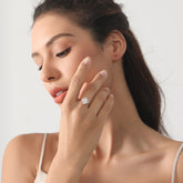 1.2 Carat Vintage Cushion Cut Cluster Halo Moissanite Engagement Ring